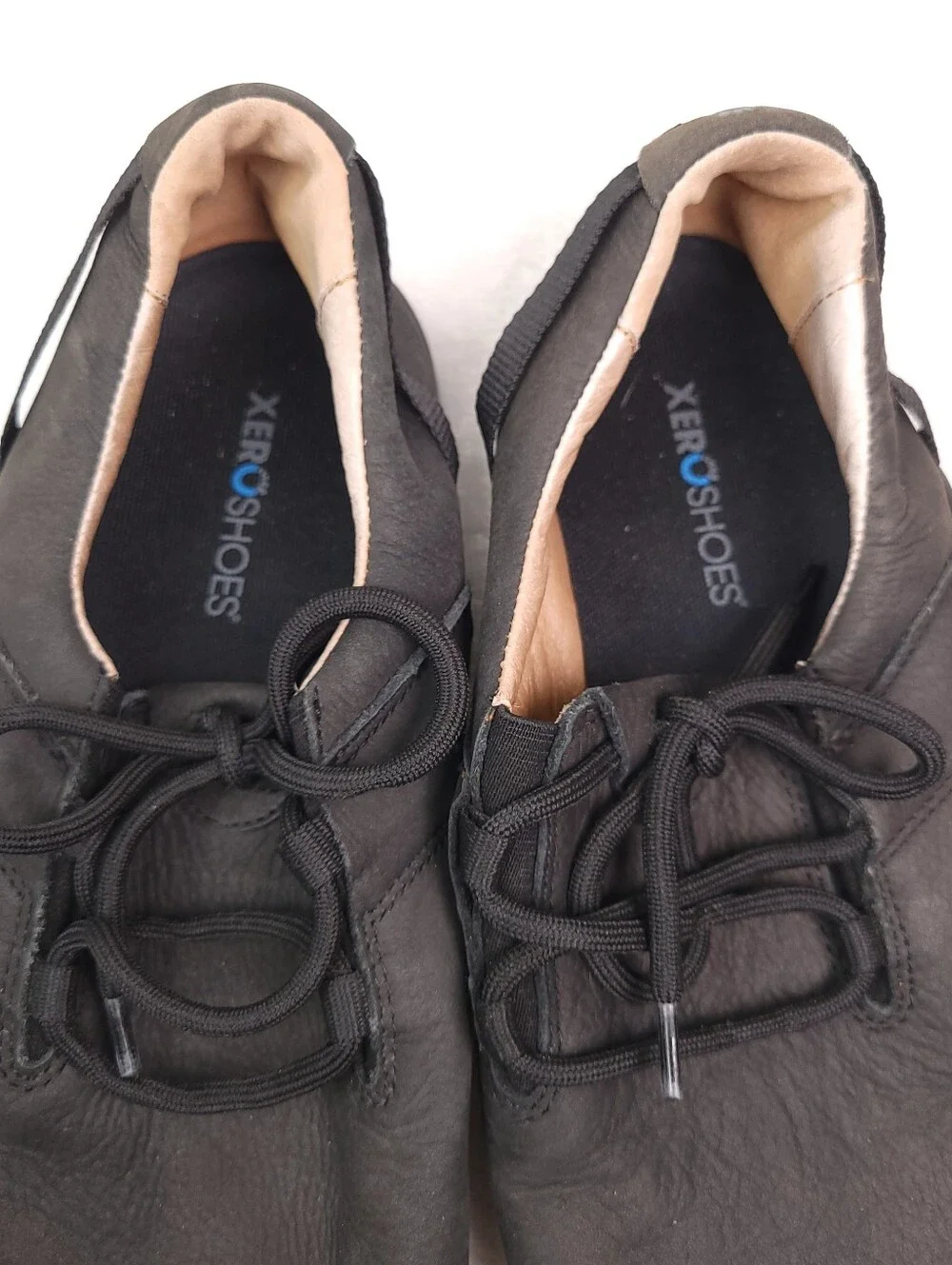 Xero Shoes Mens 11 Hana Minimalist Barefoot Shoes Black Leather
